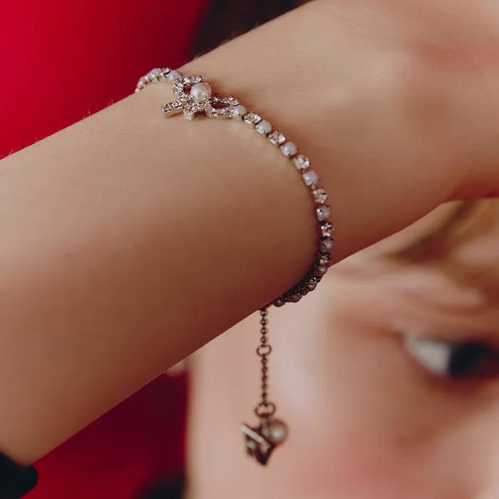 Petit Ribbon Tennis Bracelet_VH259OBR001M