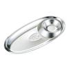 Stainless Steel Divided Sauce Dish