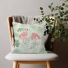 Leaf Flamingo Pillow Case Plush Fabric Soft Double Sided Print Sofa Cushion Cover Throw Pillow Covers
