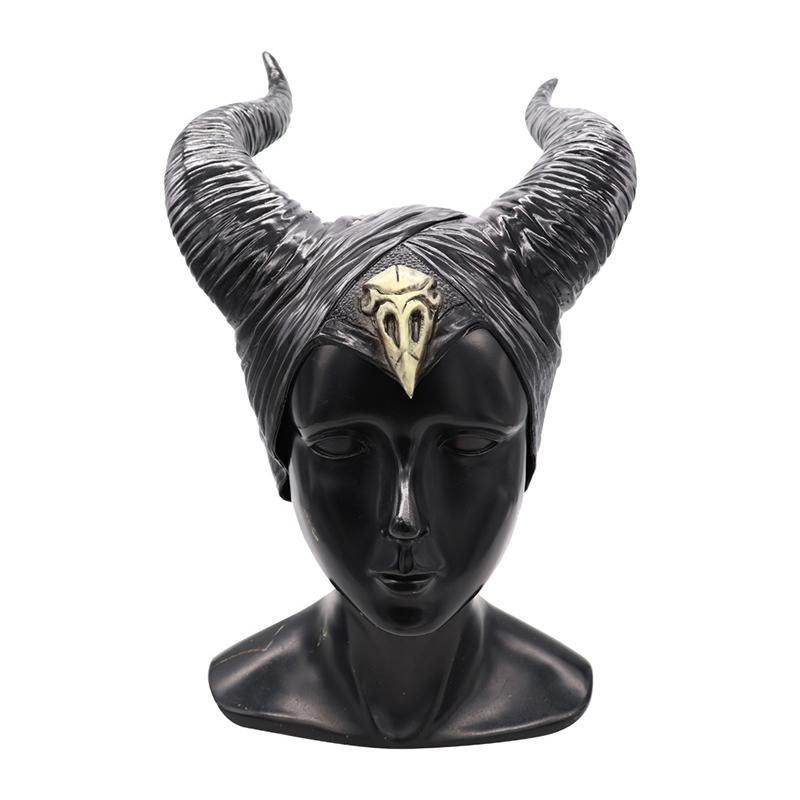Halloween Horror Costumes Anime Witch Headdress Props Girls Horns Hat Latex Headgear Purge LED Mask