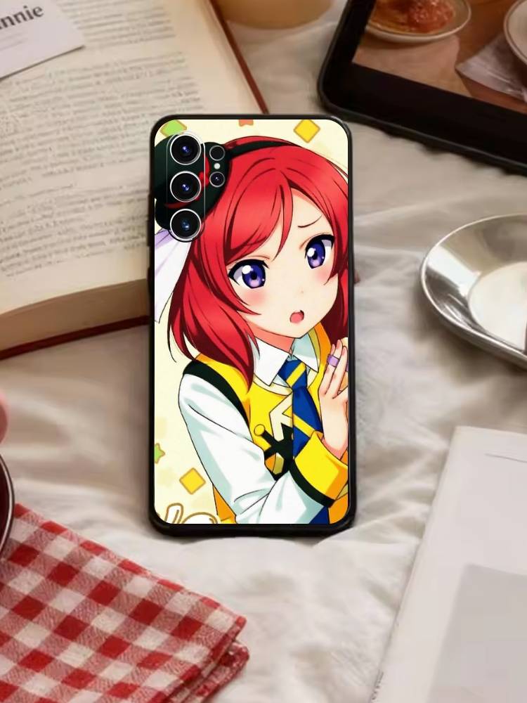 Nishikino Maki-Love Live Handyhülle Für Samsung S26,S25,S24,S23,S22,S30,S21,Ultra,Plus,FE 5G Schwarze Weiche Hülle