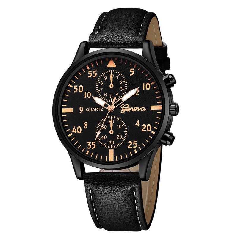 Men'S Versatile Fashion Watch Business Two Eyes Watch Watch