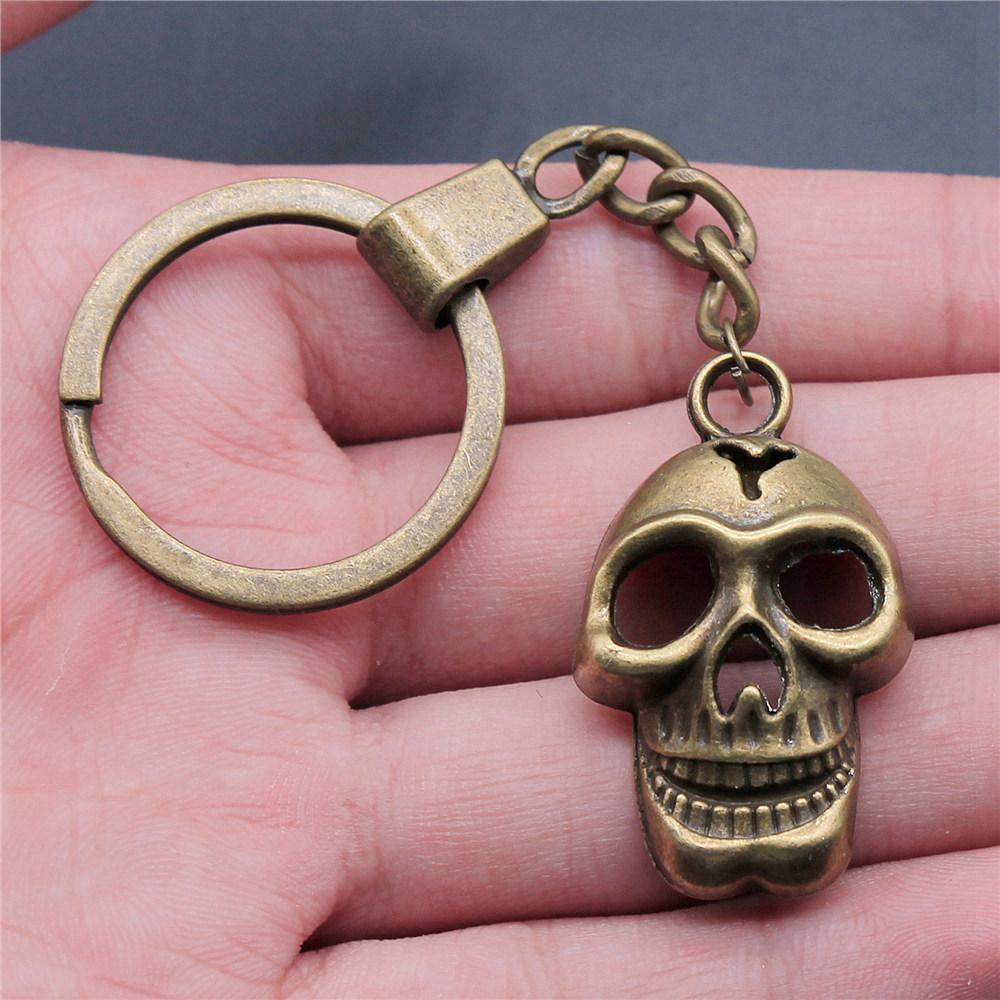 30mm Keychains Bat Cross Skull Vintage Jewelry Supplies QY006