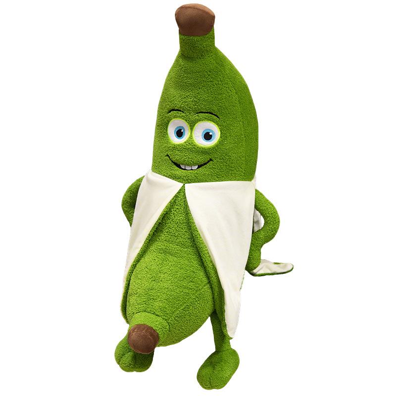 Bai Fen Bai Dolls And Toys Green No Burnt Funny Plush Doll Cartoon Banana Plush Toy Birthday Gift Hugging Sleeping Doll Doll