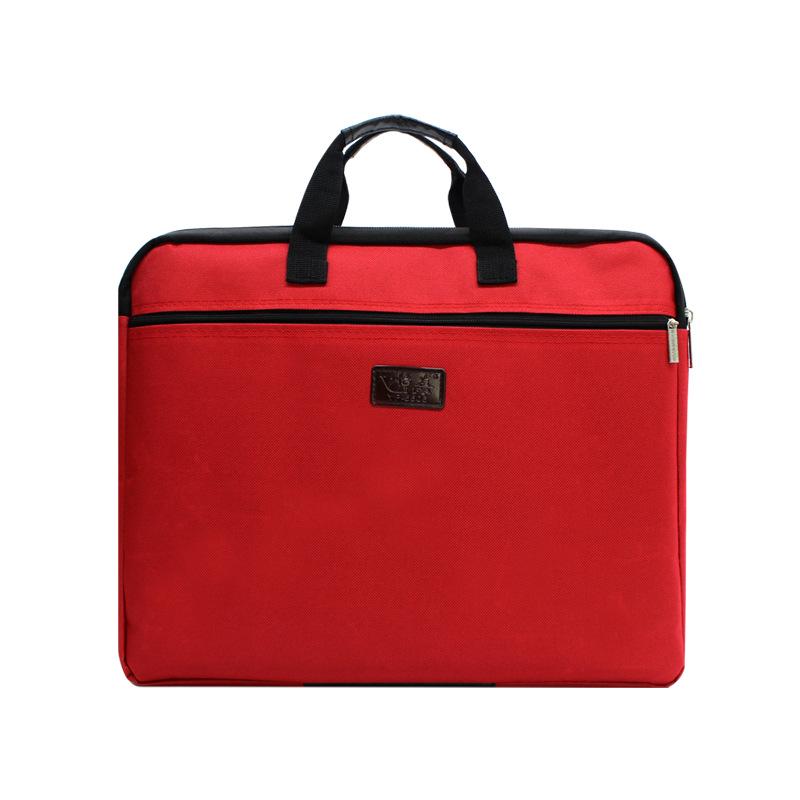 A4 Canvas Document Bag with Zipper - Office, Conference & Student Use