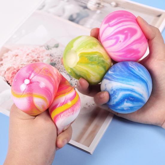 Dough Ball Squeeze Toy Soft TPR Stress Relief Fidget for Kids Adults
