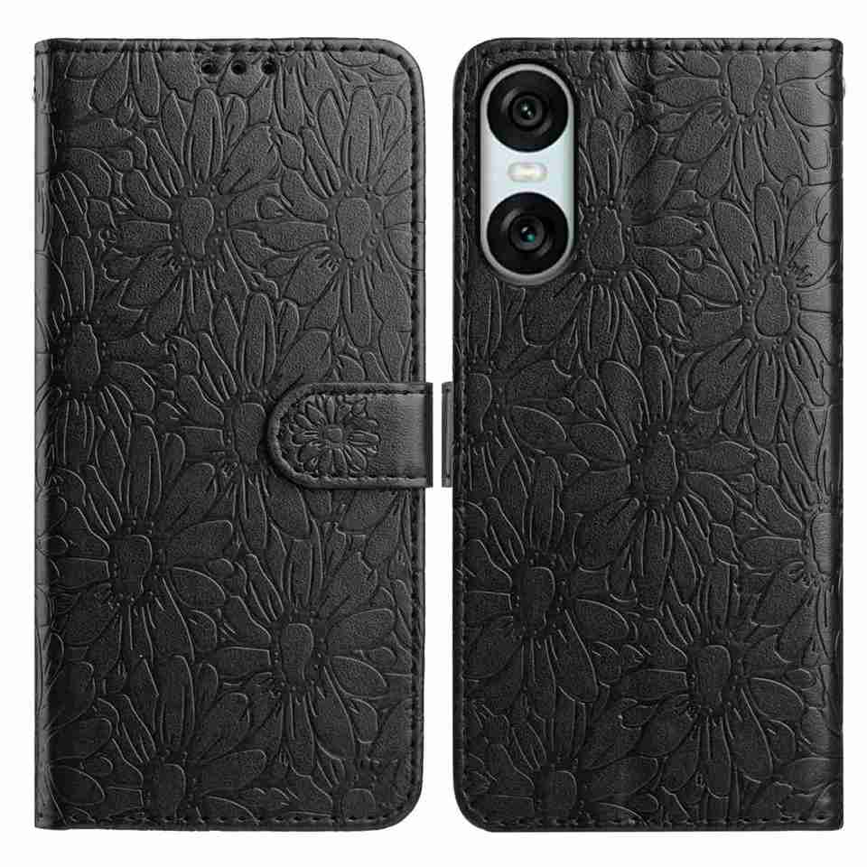 Custodia a libro con margherite in rilievo a 10 colori per Blackview A85/A53 Pro/A53. ZTE Blade A52 lite,Axon 40 Pro,A52,V50 Smart,A34. Sony Xperia 1V, Xperia 10V...