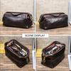 CONTACTS Genuine Leather Data Storage Bag Digital Accessories Storage Cable Phone Travel Cable Organizer