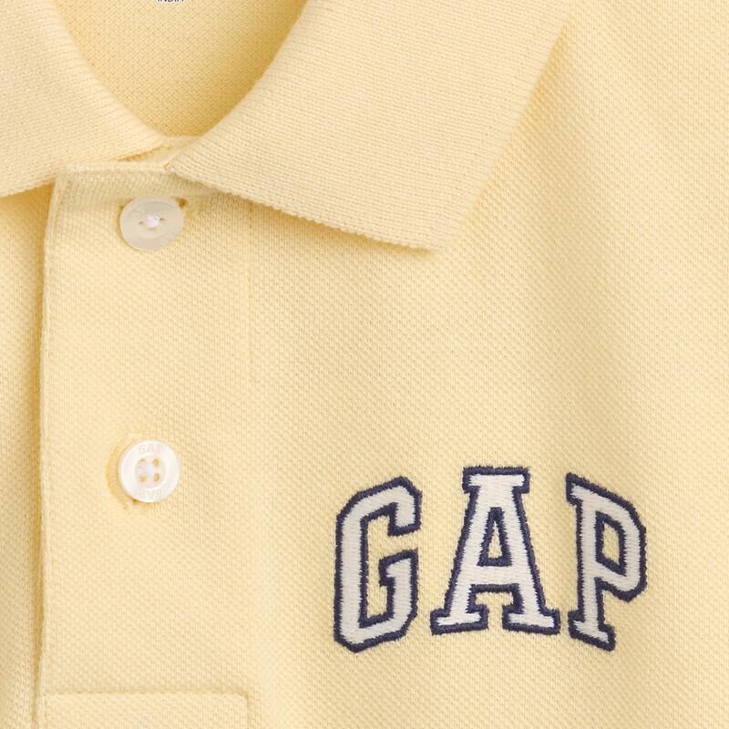 GAP Boys' Embroidered Logo Pique Polo Shirt