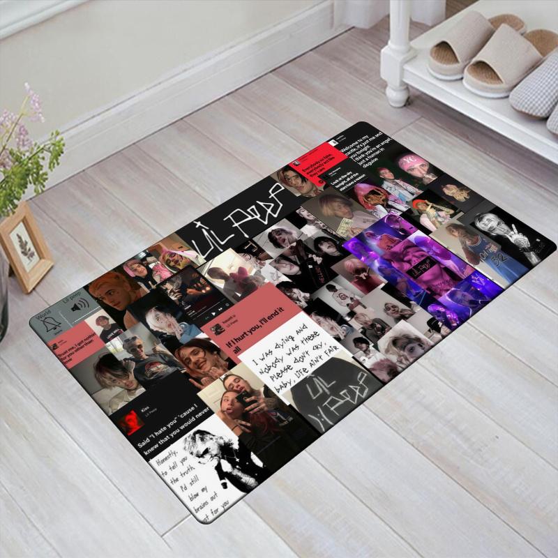 Lil Peep Carpet Rug for Living Room Bedroom Home Sofa Decoration,Kids play Non-slip Floor Mat