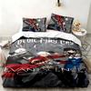 Devil May Cry 3-teiliges Set Perfekt für Schlafzimmergebrauch Bequemes Bettwäsche-Set enthält einen Bettbezug und zwei Kissenbezüge Ideales Geburtstags- oder Weihnachtsgeschenk