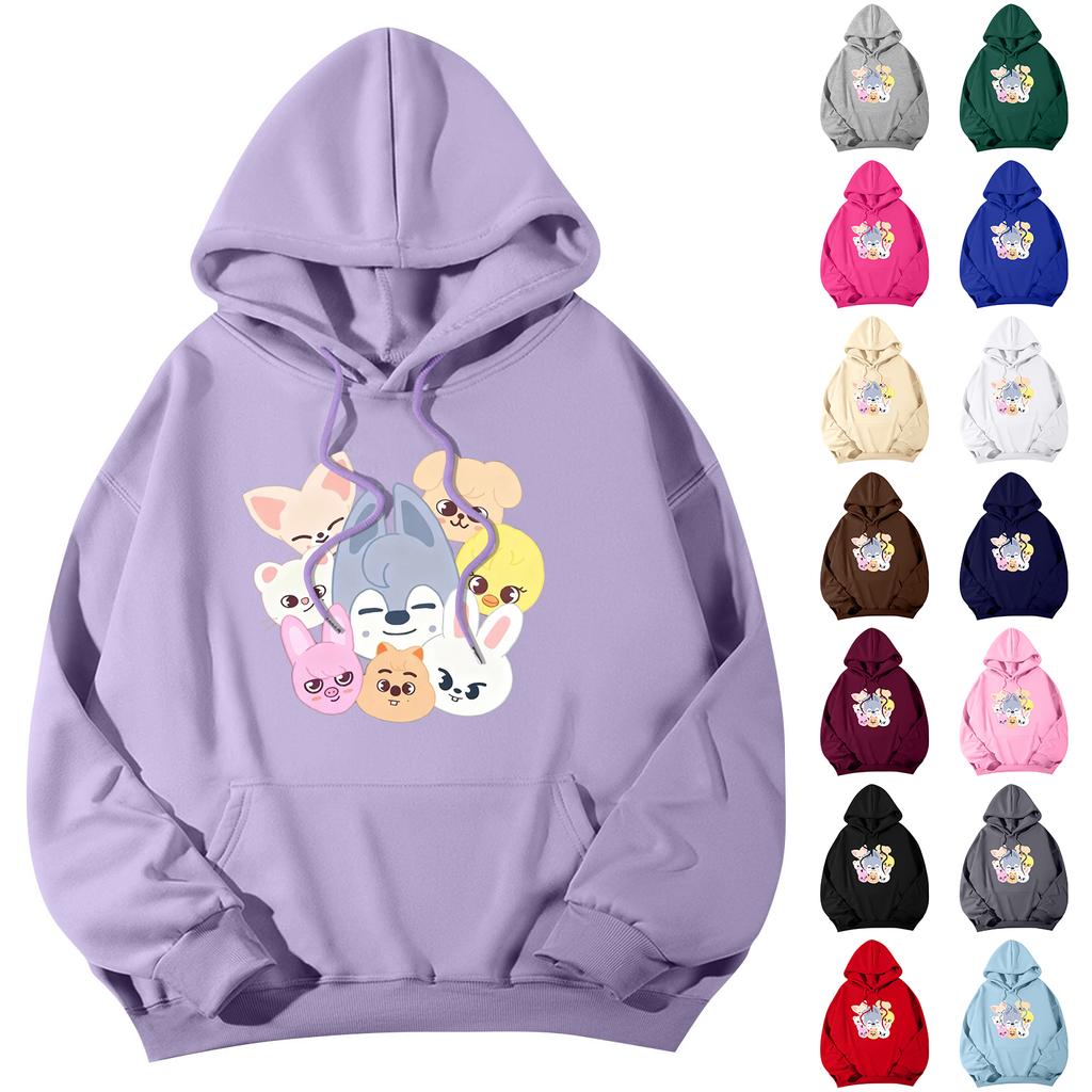 Women's Fashionable Daily Versatile Casual Hooded Sweatshirt, Daily Long Sleeved Patch Top Sweatshirt