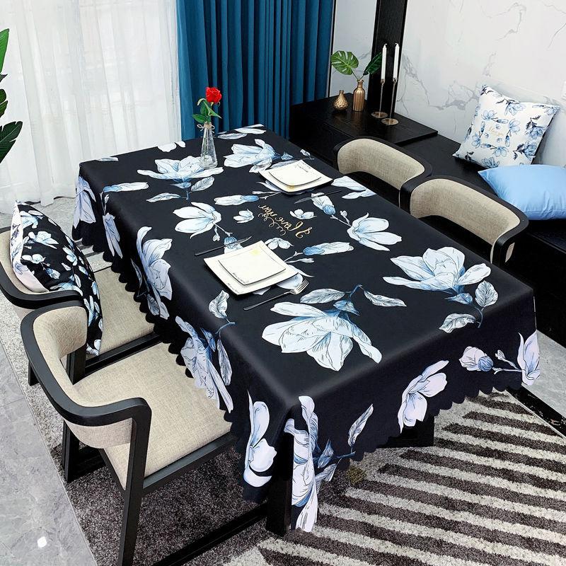 Față de masă în stil minimalist, artă din țesătură, impermeabilă, rezistentă la ulei, lavabilă, măsuță de cafea de uz casnic Față de masă dreptunghiulară