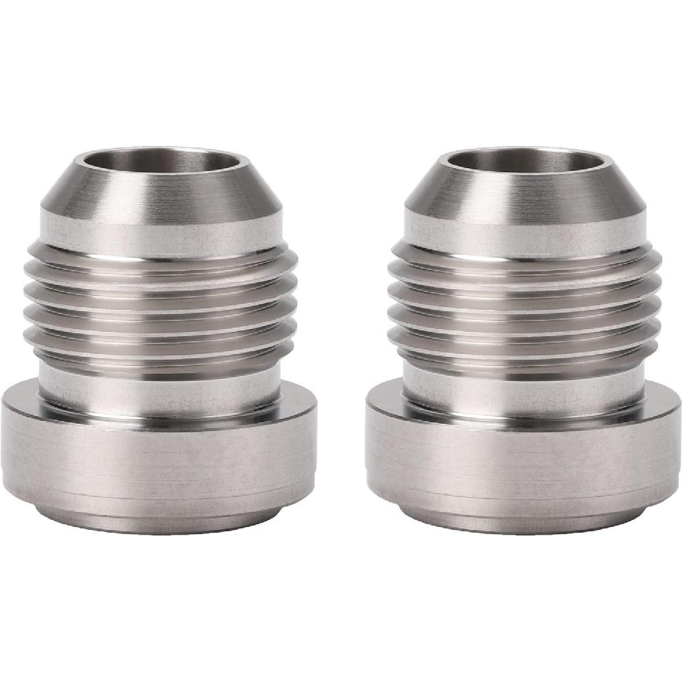 10AN Male Stainless Steel Weld On Bung Fitting Adapter 2PCS