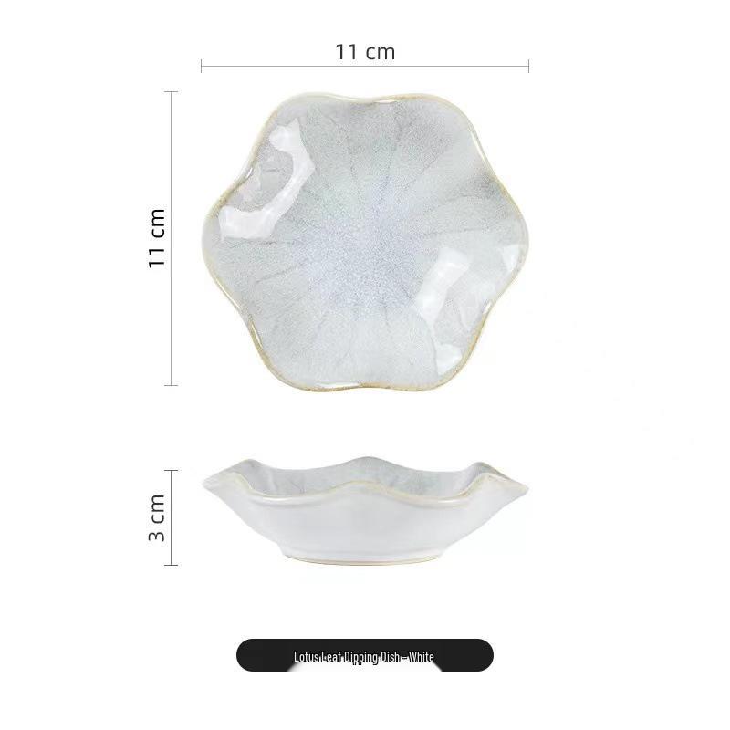 Japanese Kiln-Glaze Ceramic Jewelry Display and Sushi Sauce Dish