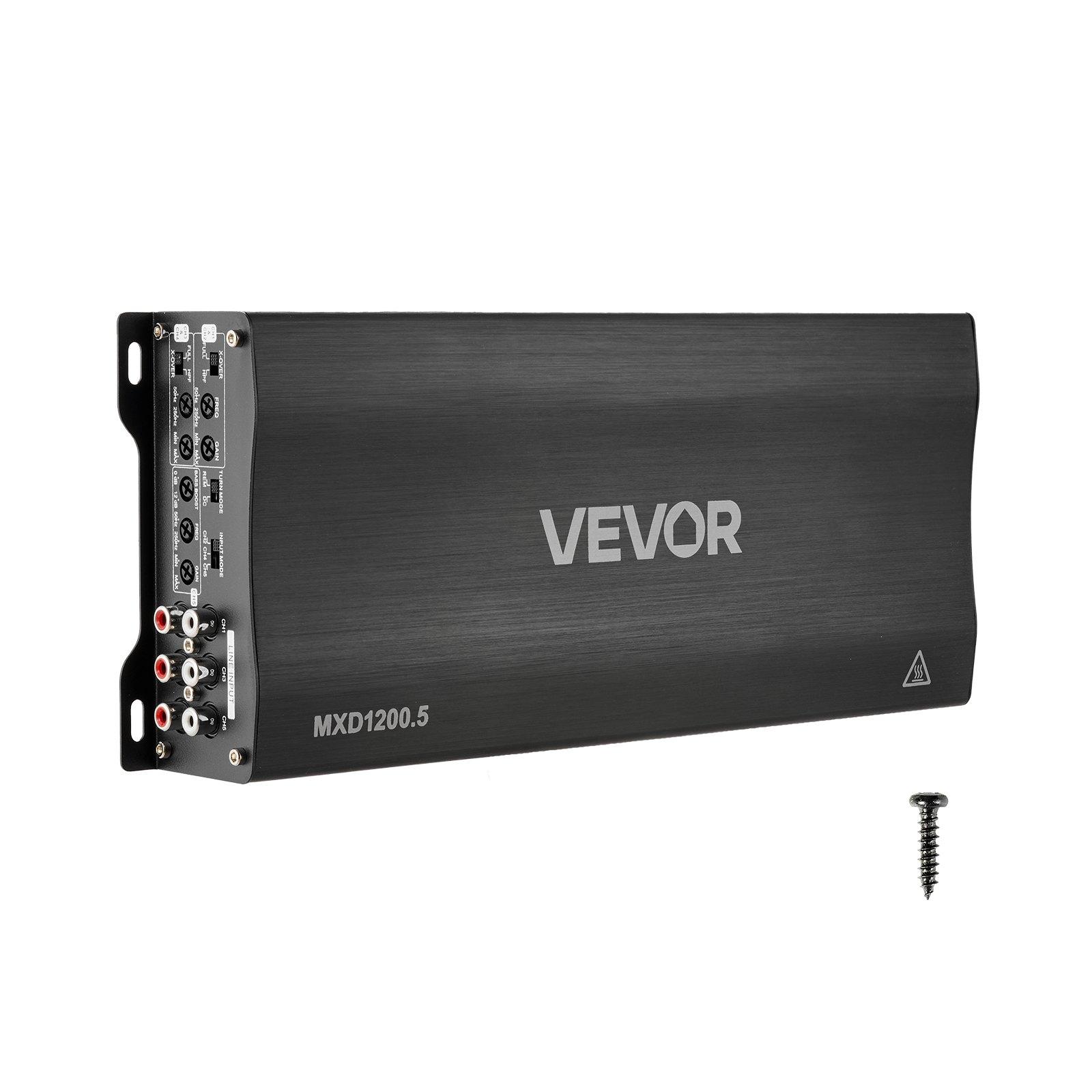 VEVOR Car Audio Amplifier, 5-Channel Bridgeable