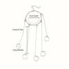 Meier Trendy Punk Style Creative Finger Interlocking Bracelet Ring - Detachable Cool Accessories