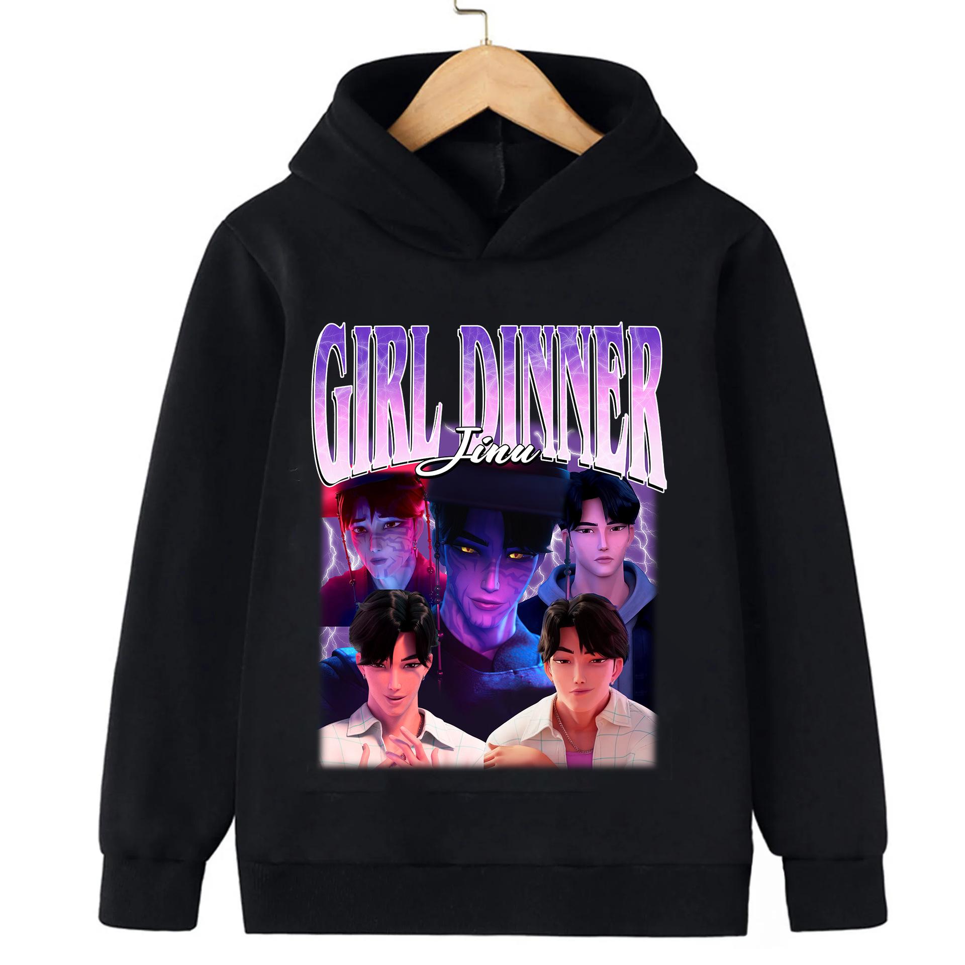 Зимний новый худи Saja Boys Band Kpop Devil Pop Devil Hunter вдохновленный фильмом унисекс модный топ высокого качества 110cm 2070₽