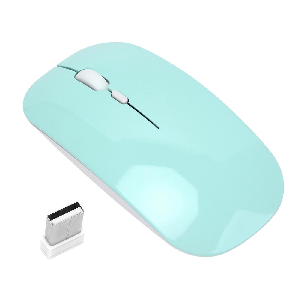 2.4G Wireless Mouse 2 Modes 1600 DPI Portable Optical Mouse with USB Nano Receiver for Office Home Laptop PC Phone