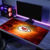 Kansas City Chiefs Logo Mauspade, Gummibasis, Esports Schreibtischmatte, Mauspade für Gamer und Bürogebrauch, Gaming Schreibtisch, leicht zu reinigende Matte