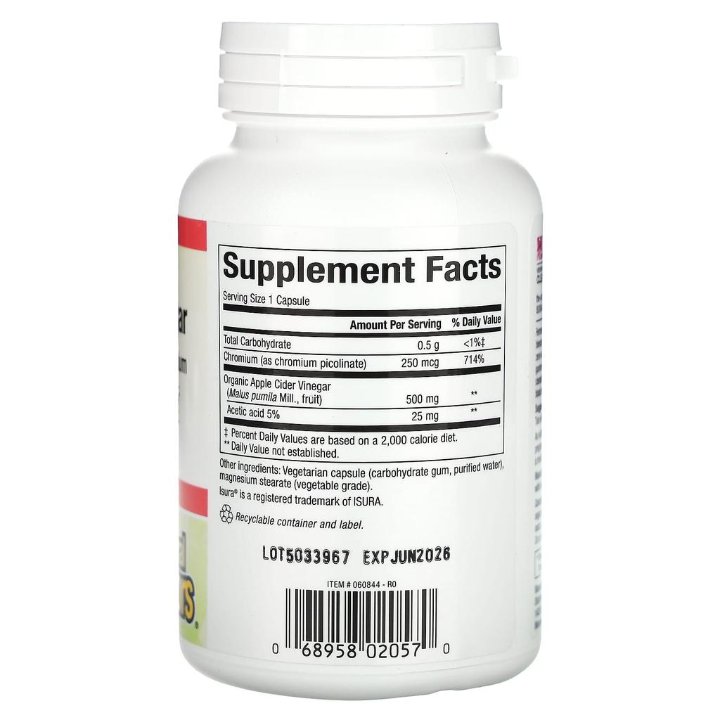 Fermented Apple Cider Vinegar, 500Mg, 90 Veggie Caps