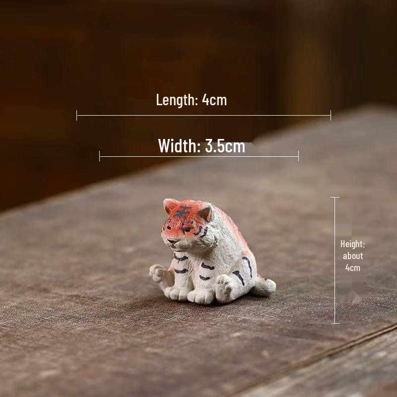 Handmade Yixing Zisha Cute Zodiac Tiger Tea Pet Ornament
