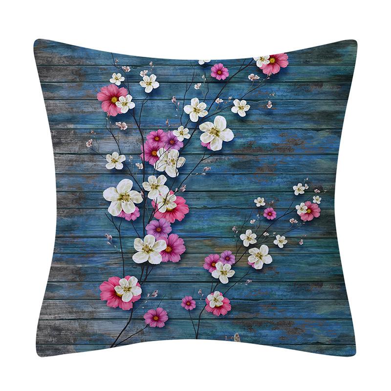 Vintage oil painting style plant print pattern home living room sofa bedroom decoration throw pillow pillowcase