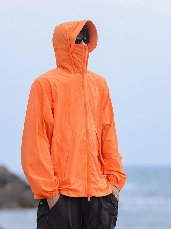Men's UPF50+ Ice Silk Sun Protection Hoodie: Lightweight & Breathable for Outdoor Fishing