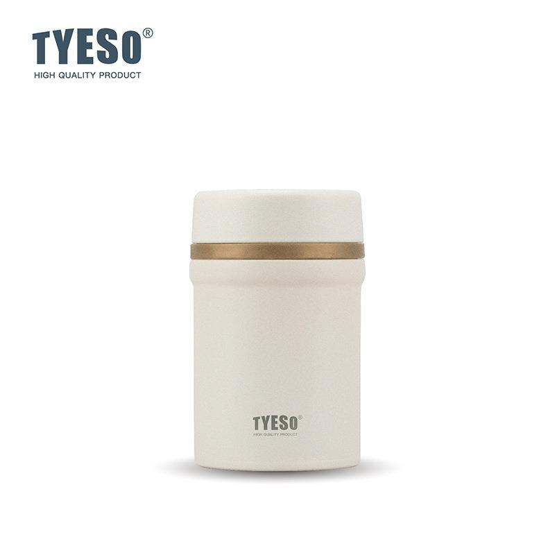 TYESO Insulated Food Jar 450/600ml Vacuum Flask 316 Stainless Steel Porridge Stewing Cup Home/Office Breakfast Thermal Container