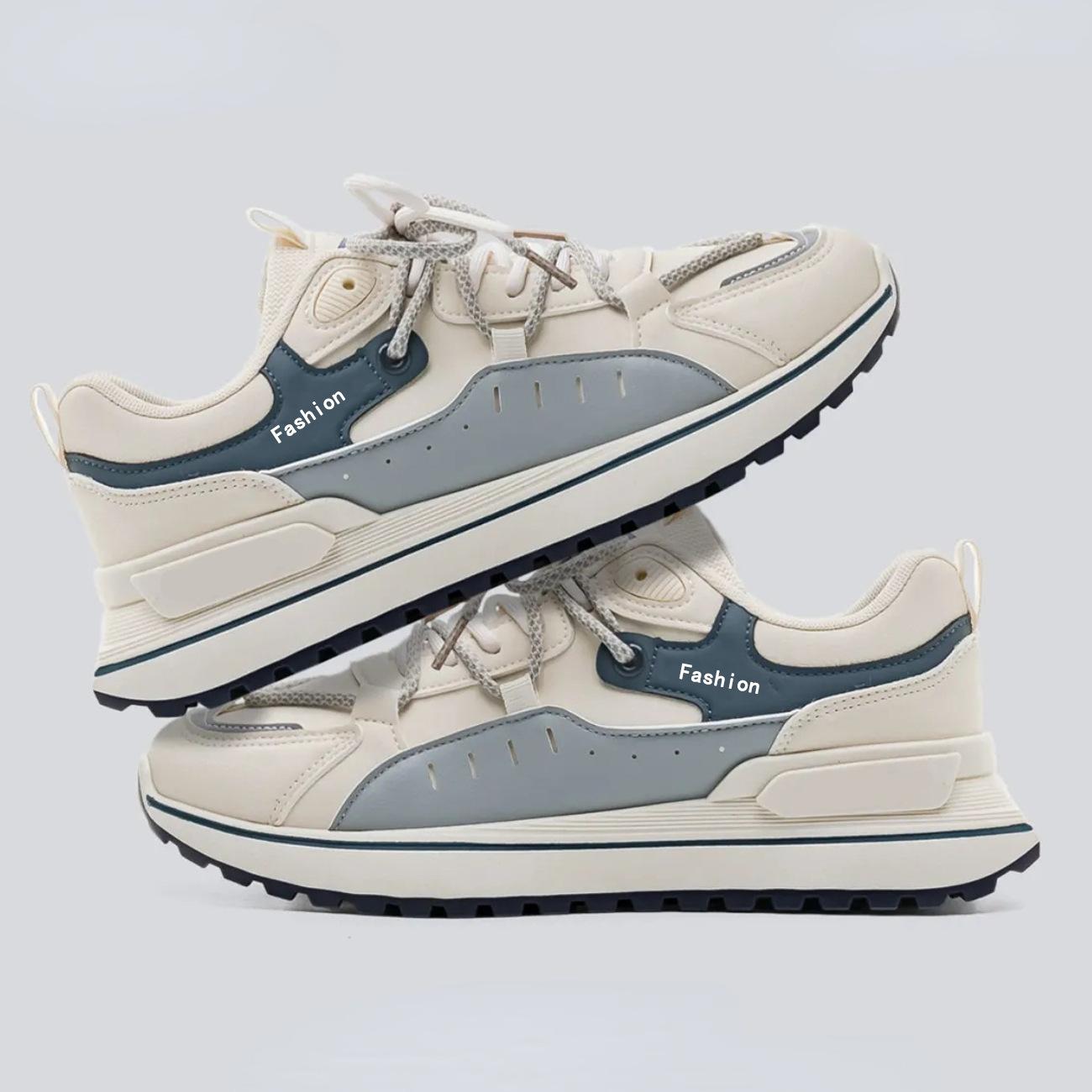 

Новые мужские туфли дышащие и модные, легкие туфли с толстой подошвой и низким верхом, повседневные кожаные туфли Forrest Gump для бега для мужчин 39