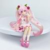Hot Hatsune Miku Anime figure Pink dress Sakura Miku  Ver PVC model action toys Cherry pink  blossom collect decoration gift