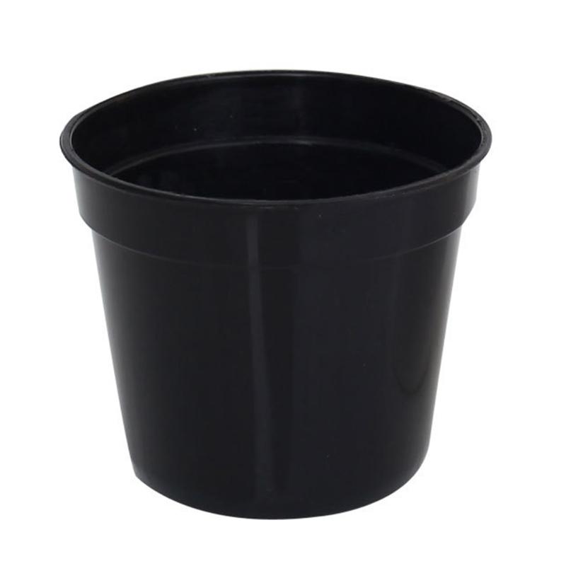 Set di 10 Vasi Rotondi in Plastica per Succulente Fioriera Scatola per Coltivazione Fioriera 2 Colori per Decorazione Casa Ufficio o Giardino