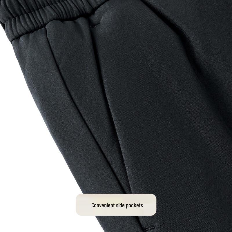 Men's Fleece Lined Casual Straight Pants