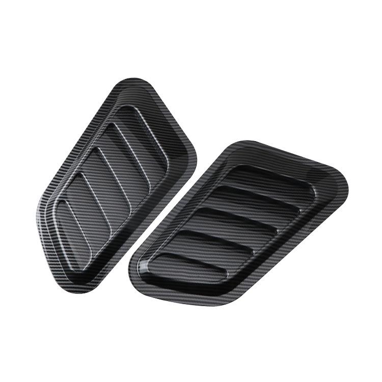 Decoración de Capucha para Rejilla de Aire de Coche Universal de Fibra de Carbono