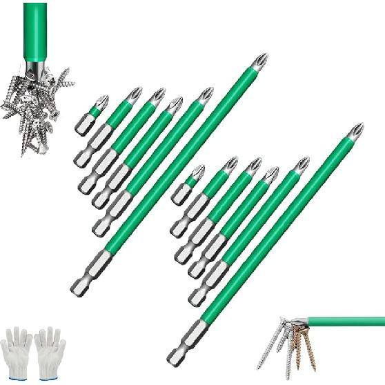 Portraitw Strong Magnetic Durability Screwdriver Drill Bit Set, Universal Drill Screwdriver Bit Set, Anti Slip Screwdriver Bit Set, Universal