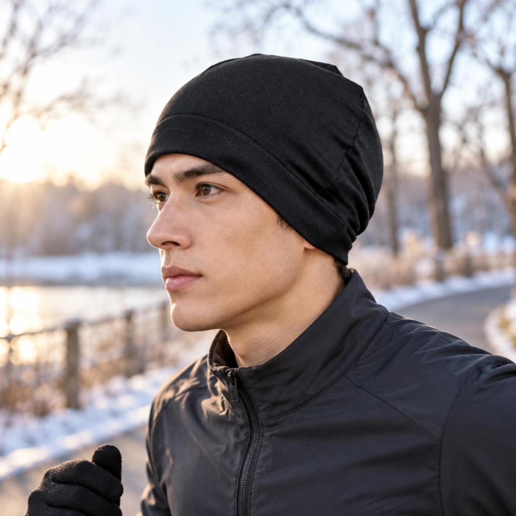Knitted Beanie Warm Ribbed Soft Brimless Knit Hat for Outdoor Activities,