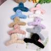 Fluffy Plush Faux Fur Big Crab Hair Claw Clips Women Girls Winter Ponytail Holder Hair Barrettes Clamps Hair Accessories Cheap