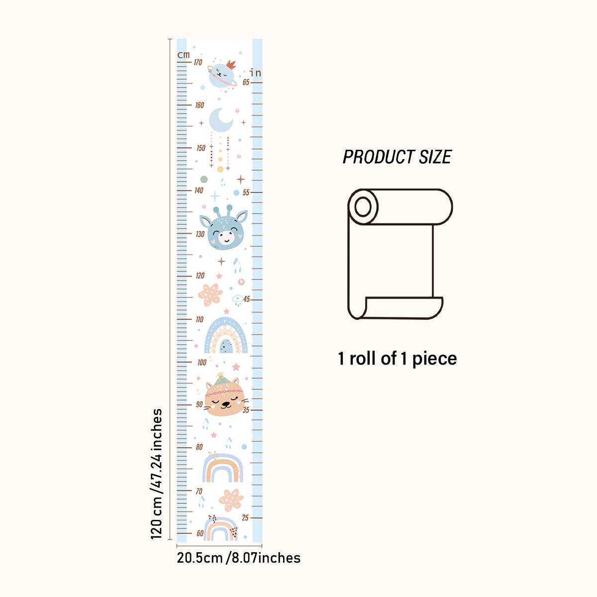 

Ростомер Наклейка на стену Самоклеящаяся Измерительная наклейка для детей Наклейка на стену с ростомером Украшение стены детской комнаты