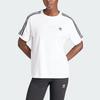Adidas Originals Trefoil Logo Print Short Sleeve T-Shirt Women Tops White IR8051