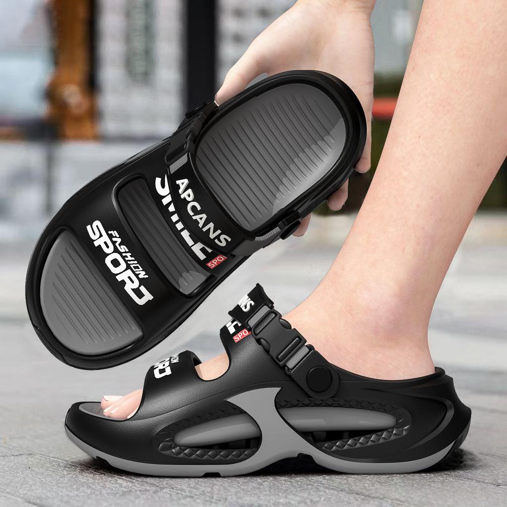 Sandals and Slippers Men's Summer Wear Non-slip Driving Dual-use Large Size Slippers Outdoor Sports and Leisure Beach Shoes Men