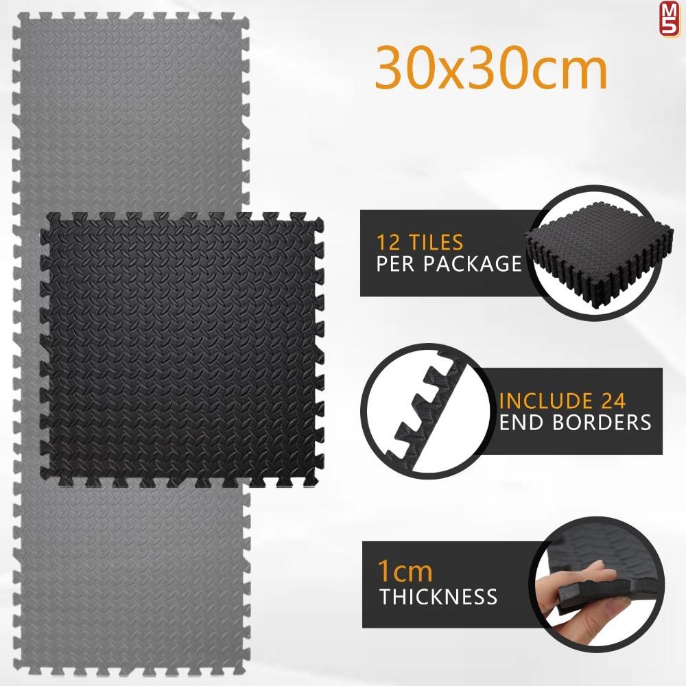 Massage Cushion EVA Foam Puzzle Exercise Mat for Home Gym, Interlocking Gym Floor Mats with Non-Slip Surface Acupressure Mat