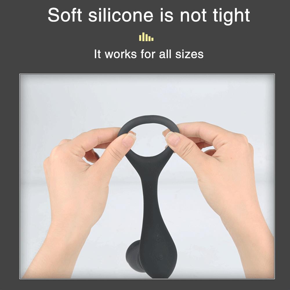 Silicone Anal Vibrator Rotation Beads Prostate Stimulator Massager Delay Ejaculation Ring Anal Butt Plug Dildos Sex Toys for Men