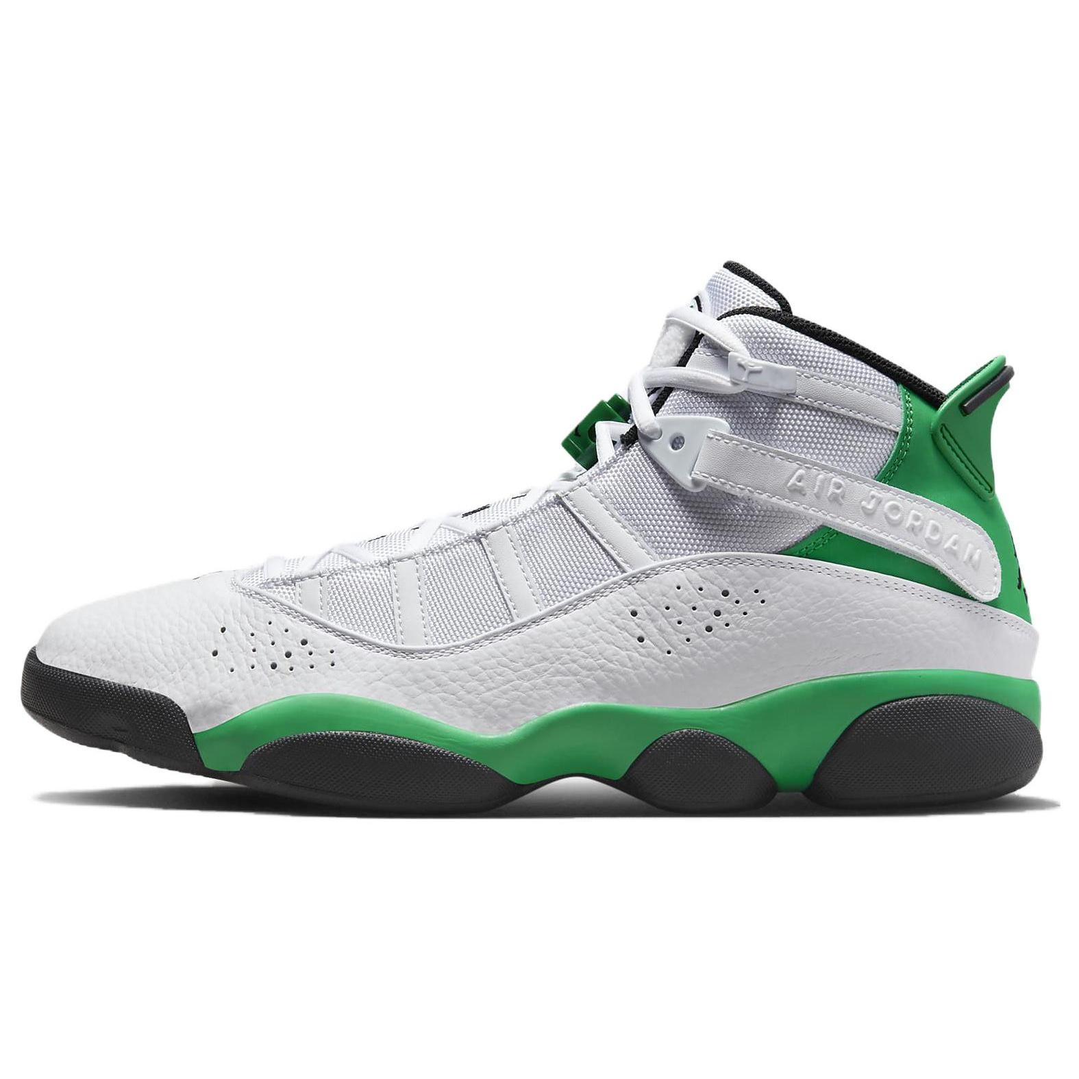 Air Jordan 6 Rings White Lucky Green Men s 322992-131 EU 44.5