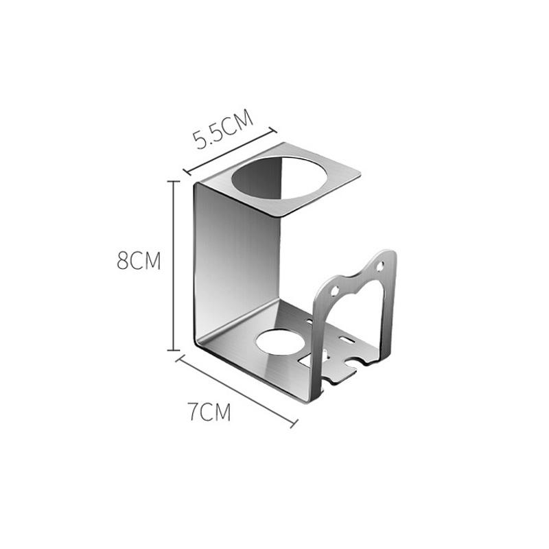 304 Stainless Steel Tooth Cup Wall Holder Punching-Free Wall Toothbrush Holder Nail-Free Mouthwash Cup Creative Set