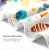 Underwater World Microfiber Beach Towel Modern Style Sea Life Pattern, Perfect For Beach, Pool, Camping, Travel, Sun Protection
