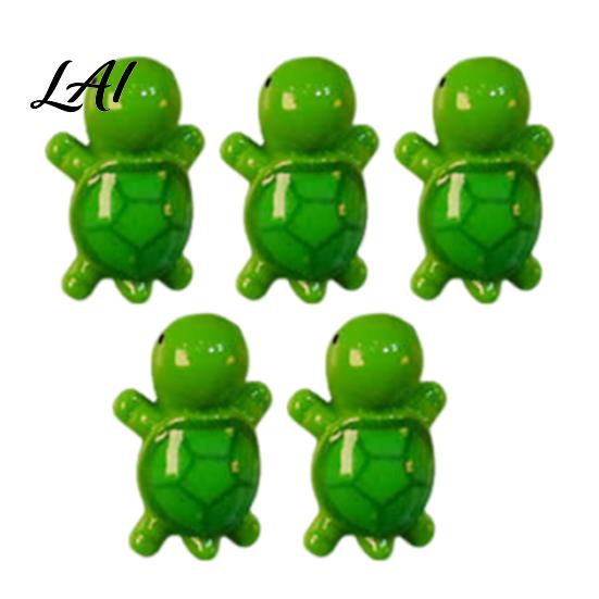 Kitchen Fridge Magnet 5Pcs Mini Resin Turtle Refrigerator Magnet Colorful Tortoise 3D Home Office Locker Decorative Accessories Animal Magnets
