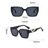 Retro V brand square large frame sunglasses new European and American fashion personality modern catwalk sunglasses
