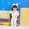 Reborn Doll 55cm 22 Inches Full Vinyl Simulation Baby Doll Girl Toy Long Hair Doll Princess Doll Children Birthday Gift