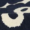 Marimekko Mini Unikko Vilja Pouch, Cotton/Dark Blue, 70530-851 [Parallel Import]