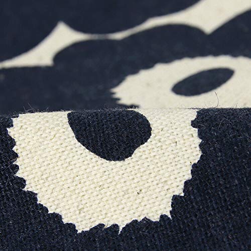 Marimekko Mini Unikko Vilja Pouch, Cotton/Dark Blue, 70530-851 [Parallel Import]